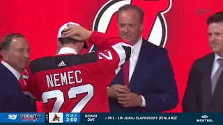 The New Jersey Devils select Šimon Nemec!