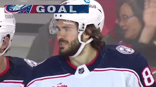 Kirill Marchenko scores vs Flames, his 10th goal (23 jan 2023)