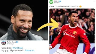 Football World Reacts To Ronaldo's Crazy Game Winner in Man UTD vs Atalanta 3-2 Epic Comeback