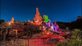 POV Night at Big Thunder Mountain Railroad Walt Disney World Rollercoaster