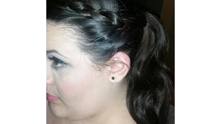 A Simple Front Dutch Braid to Add Interest When Doing a Ponytail or Bun