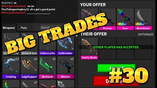 MM2 TRADING MONTAGE #30!!! (BIG TRADES)