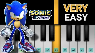 Sonic Prime Theme Song Easy Piano Tutorial + Notes