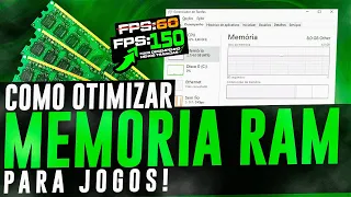 COMO OTIMIZAR O PC MELHORANDO A MEMORIA RAM ! MAIS DESEMPENHO DA RAM EM SEUS JOGOS PARA MAIS FPS !