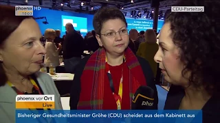 Anja Jilg und Marianne Schiller beim Parteitag der CDU am 26.02.18