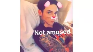 Juliet Simms in her Snapchat with her husband Andy Biersack 💙