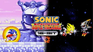 The True Sequel To Sonic 3 & Knuckles - Sonic Triple Trouble 16 Bit Remake Full Playthrough (Sonic)