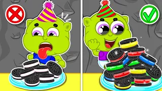 Liam Family USA | Tasty Rainbow Cookies with Gummy Bears vs Ordinary Cookies | Family Kids Cartoons