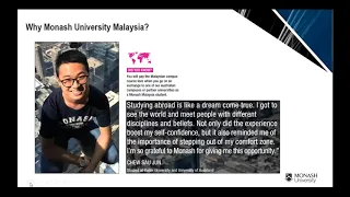 Monash University Malaysia - Food Science & Technology virtual info session - iLink Education Abroad