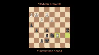 Vladimir Kramnik vs. Viswanathan Anand • Amsterdam (Netherlands) 1996.