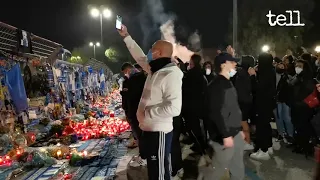 Maradona, l'ultimo saluto dallo stadio di Napoli