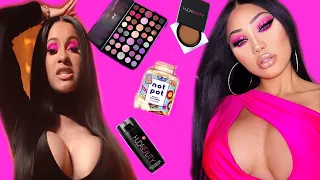 CARDI B "WISH WISH" MUSIC VIDEO MAKEUP TUTORIAL + FULL FACE OF FIRST IMPRESSIONS | Melly Sanchez