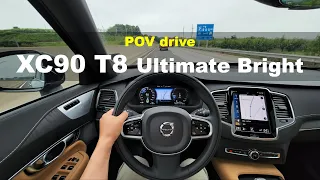 2022 Volvo XC90 T8 Recharge POV test drive