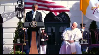 Pope Francis speaks from White House lawn