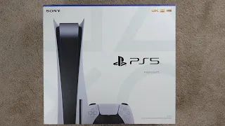 Unboxing and Setup of the NEW PS5! (definitely not a small console...)