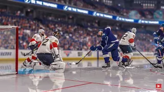 Florida Panthers vs Tampa Bay Lightning Game 3 2nd Round Stanley Cup Playoffs Highlights NHL 22 PS5