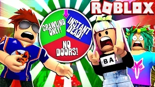 THE WHEEL DECIDES OUR FATE! -- ROBLOX FLEE THE FACILITY