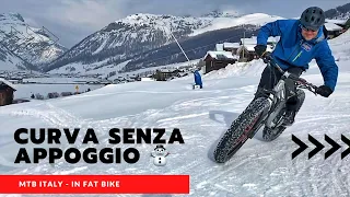 Fabrizio Inserra ti spiega come affrontare una curva senza appoggio con la tua Fat bike sulla neve