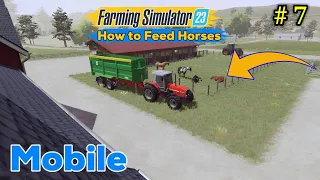 horse feeding in fs 23 | farming simulator 23 | new game play video |
