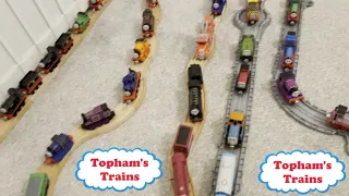 Thomas the tank Take N Play ever growing collection - Thomas taking over a bedroom with trains!!!