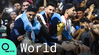 Argentina Fans Celebrate World Cup Win as Messi, Team Return Home