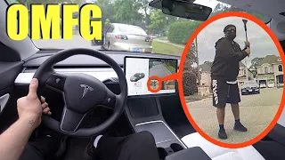 you won't believe what my Tesla caught on camera! (creepy man tries something disturbing)