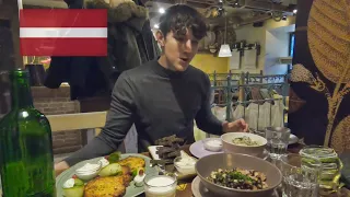 Trying LATVIAN FOOD for the FIRST TIME in Riga, Latvia
