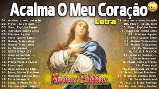 TOP 20 LINDAS MÚSICAS CATÓLICAS LETRA 🙏 MANHÃ LOUVADO SEJA O SENHOR, JESUS TE ABENÇOE, ABRIL MÚSICAS