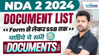 NDA 2 2024 Documents List | NDA 2 2024 Notification | NDA Documents Required | NDA Age Limit 2024