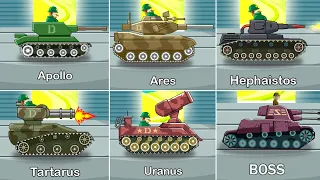 Funny Tanks - ALL 5 TANKS AND BOSS TANK UNLOCKED AND FULLY UPGRADED Walkthrough Android