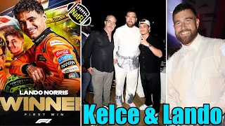 Travis Kelce Parties with Lando Norris to Celebrate his Miami GP win