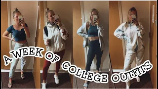 WHAT I WEAR IN A WEEK AT COLLEGE *realistic and comfy*