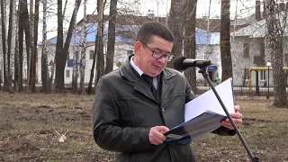 Открытие памятника в честь 35-летия Чернобыльской катастрофы