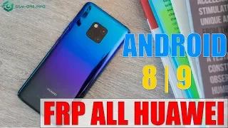 FREE | FRP ALL HUAWEI ANDROID 8 | 9 NOT " help and feedback" & " app not installed"