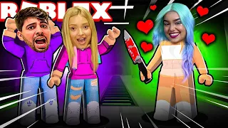 Roblox - TENTEI ESCAPAR DA MINHA CRUSH MALVADA E A RAPINA APARECEU!! (Roblox Escape Evil OBBY)