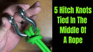 5 Common Hitch Knots Tied On A Bight