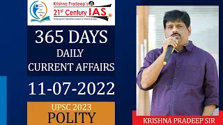 CurrentAffairs @ 365-Polity  |  Class-1  |  Part-1  |  KPIAS