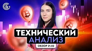 Технический анализ рынка 21.02 с Викторией Осипчук