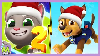 Talking Tom Gold Run 2 vs Paw Patrol Air Adventure.Гонщики во Времени против Щенков-Спасателей