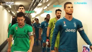PES 2019 | Juventus vs Real Madrid | JUV ft. Pogba, Buffon, Rabiot | RM ft. Hazard, Jovic, Mendy