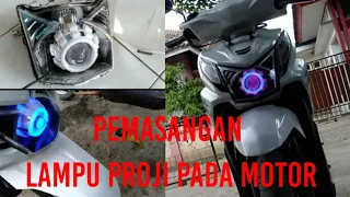 cara memasang lampu projie beat fi #lampuprojie #motor #beat #injeksi #arranbengkel