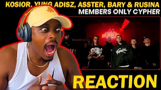 MEMBERS ONLY CYPHER with Kosior, Yung Adisz, Asster, Bary & Rusina (REAKCJA!!!)