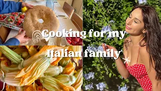 Cooking lunch with my Italian mom (relaxing video to improve your mood)