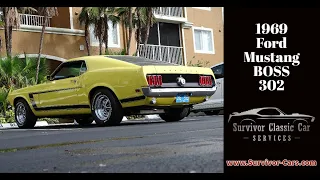 1969 BOSS 302 Ford Mustang for sale Tampa Florida Survivor Classic Cars