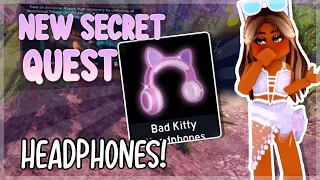 NEW SECRET ROYALE HIGH QUEST OUT NOW.. | *BAD KITTY HEADPHONES PRIZE* | SUMMER REALM UPDATE 2021
