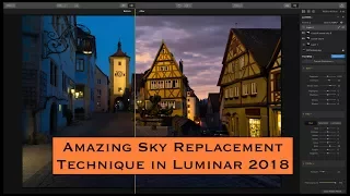 Amazing Sky Replacement Technique in Luminar 2018 - The Silhouette Method