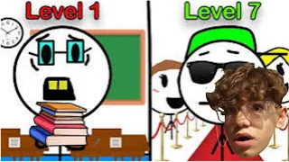 Reacting to the 7 levels of school popularity!