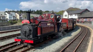 Ffestiniog & Welsh Highland Railways - Mountain Prince Steamer at Minffordd & Porthmadog (May 2021)