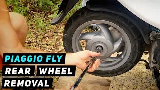 Piaggio Fly - Rear Wheel Removal | Mitch's Scooter Stuff
