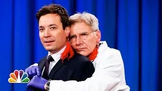 Harrison Ford Pierces Jimmy Fallon's Ear (Late Night with Jimmy Fallon)